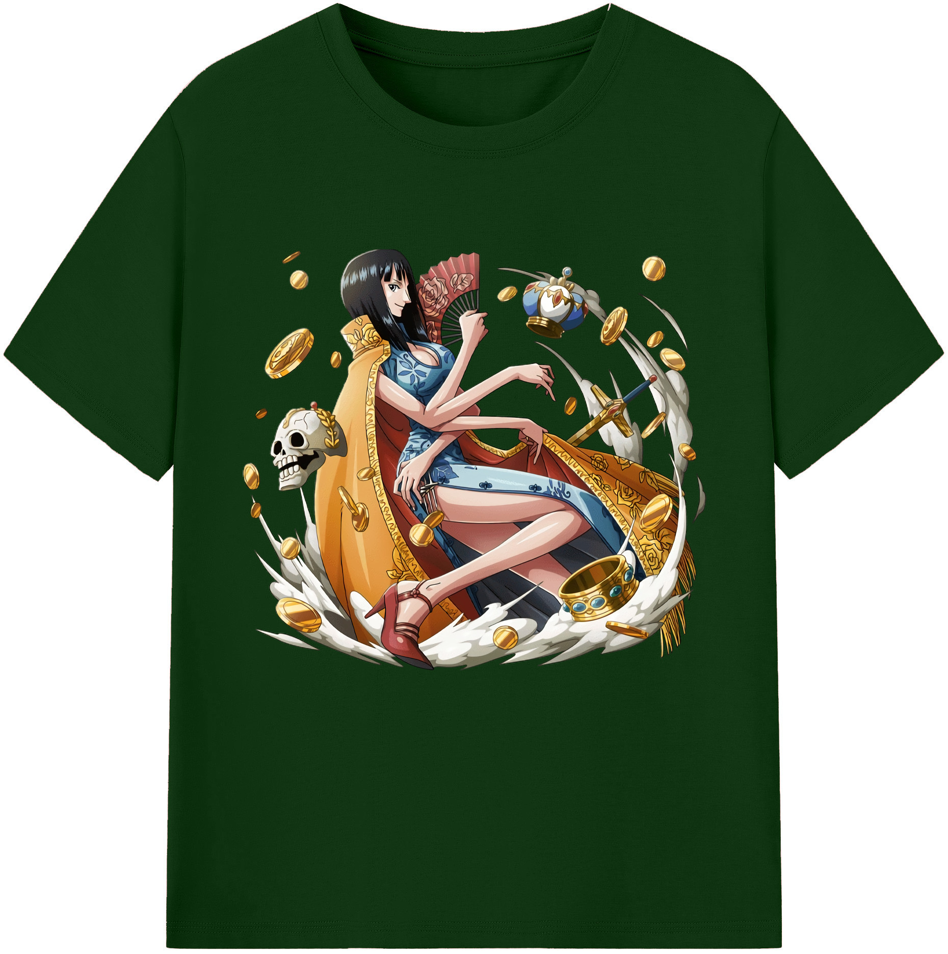 ワンピース ニコ・ロビン ONE PIECE Nico Robin 綿100％半袖Tシャツ（フロントプリント）